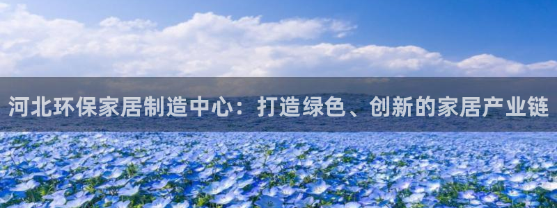 杏耀登陆网站：河北环保家居制造中心：打造绿色、创新的家居产业